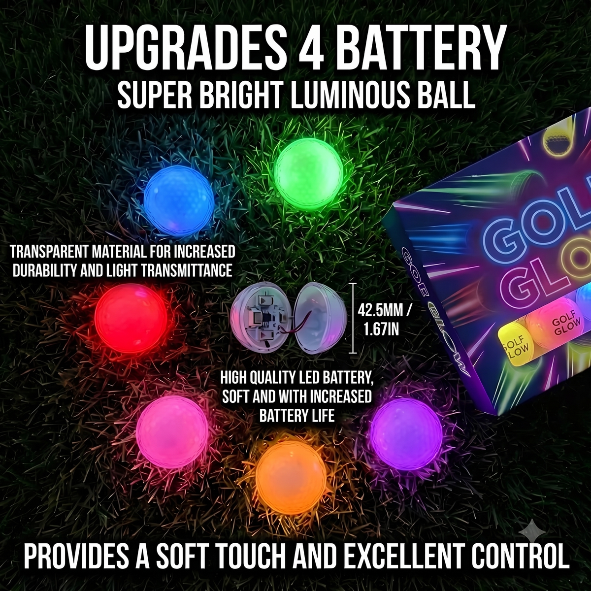 Golf Glow™ LED Golf Balls